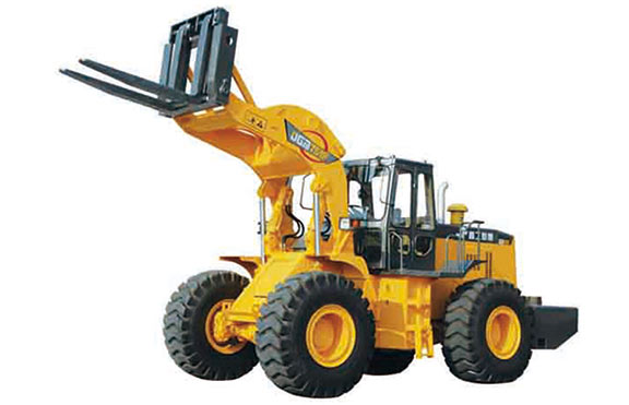 第一臺(tái)晉工叉裝機(jī)下線。